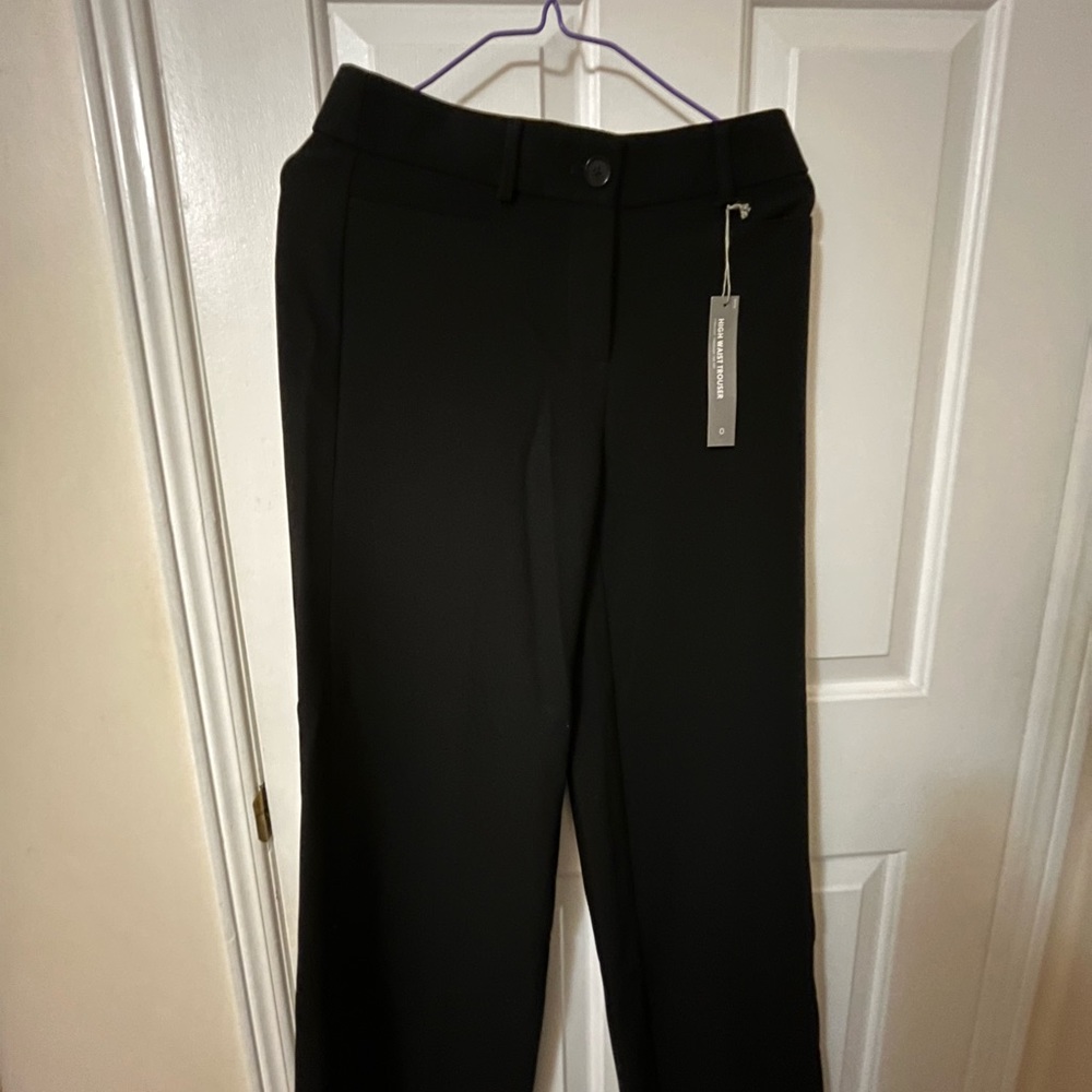 LOFT Black High Waist Trouser Size 0
